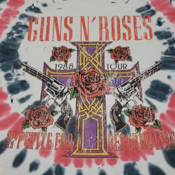 Guns N' Roses Shirt Size Small By Bravado Appetite For Destruction 1988 Tour Tee - Picture 4 of 7